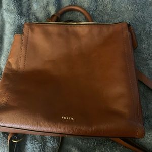 Brand new used once Fossil backpack style purse